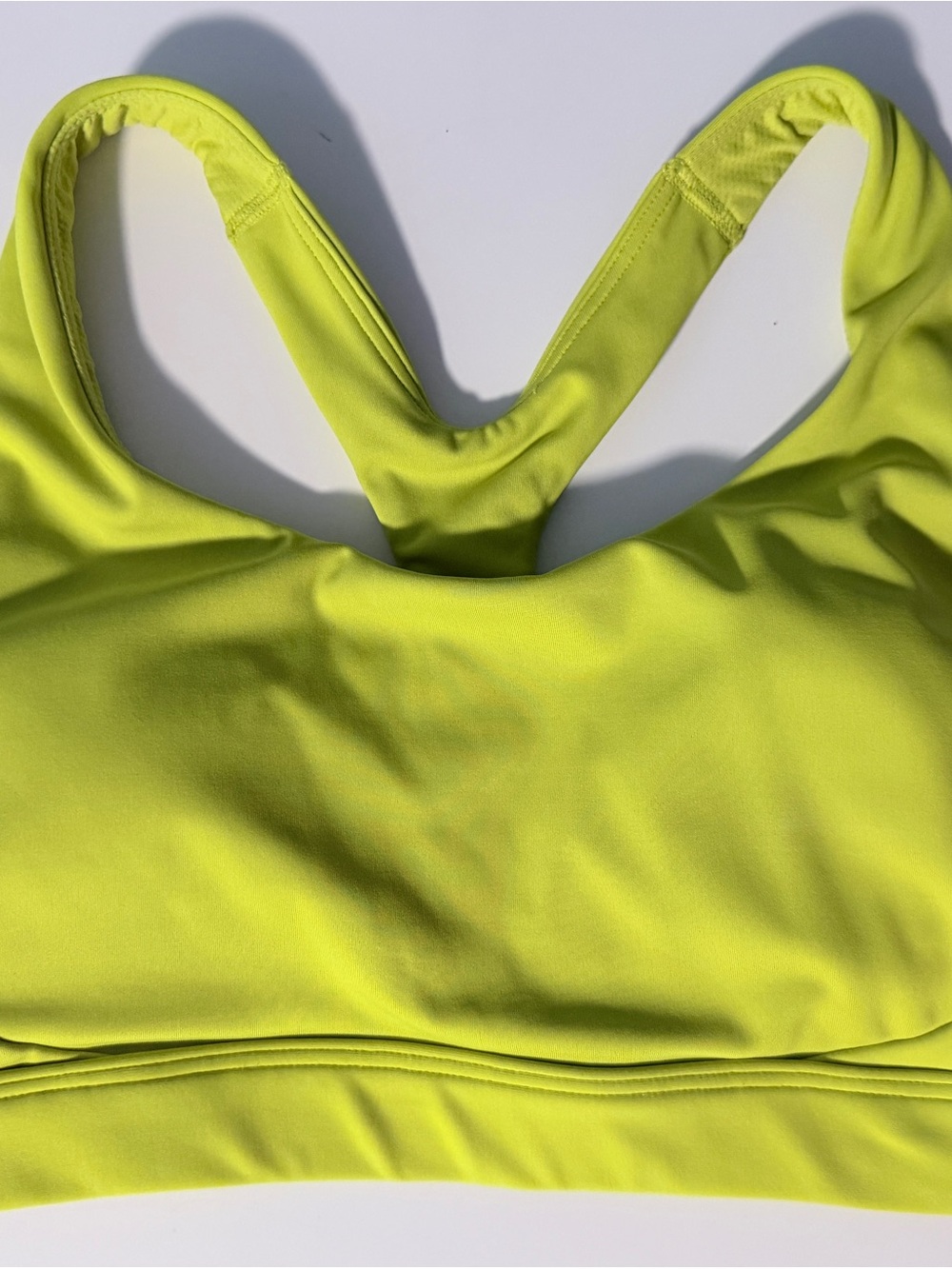 Athleta Neon Lime Racerback Sports Bra